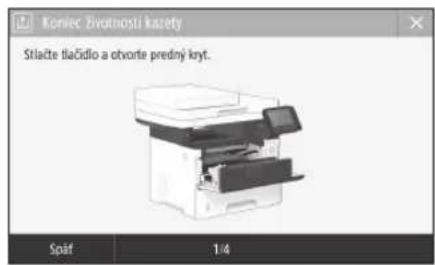 CANON iSENSYS MF543x - Výmena kazety s tonerom - 1