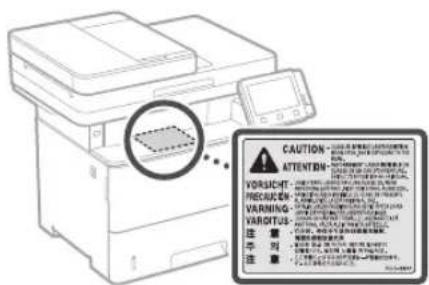 CANON iSENSYS MF543x - Laseri ohutus - 1