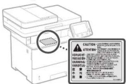 CANON iSENSYS MF543x - Lasersäkerhet - 1
