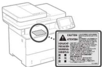 CANON iSENSYS MF543x - Lasersikkerhet - 1