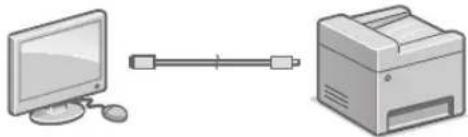 CANON iSENSYS MF543x - USB bidez konektatzeko - 1