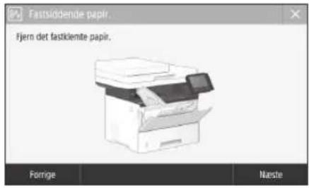CANON iSENSYS MF543x - Der er opstået et papirstop - 1