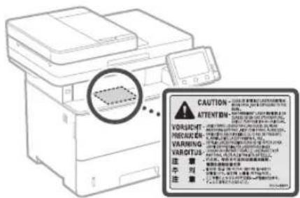 CANON iSENSYS MF543x - Seguretat del làser - 1