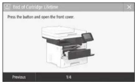 CANON iSENSYS MF543x - Replacing the Toner Cartridge - 1