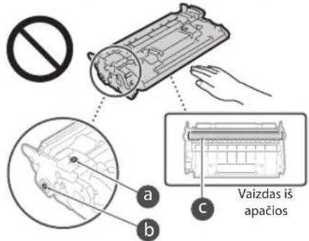 CANON iSENSYS MF543x - Dažomujų miltelių kasetės naudojimas - 2