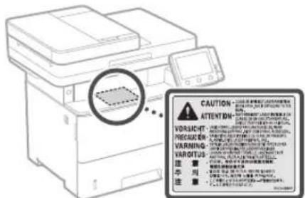 CANON iSENSYS MF543x - Ασφάλεια ακτινοβολίας λέιζερ - 1