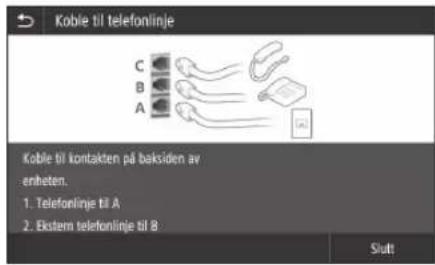 CANON iSENSYS MF543x - Konfigurere faksinnstillinger - 4