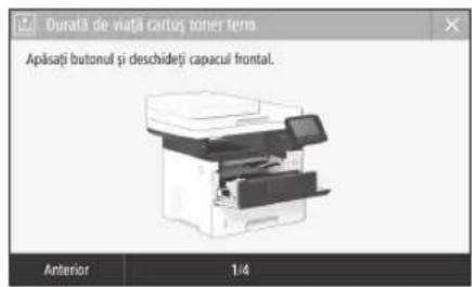 CANON iSENSYS MF543x - Înlocuirea cartușului de toner - 1