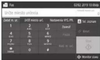 CANON iSENSYS MF543x - Užitočné funkcie faxu - 2