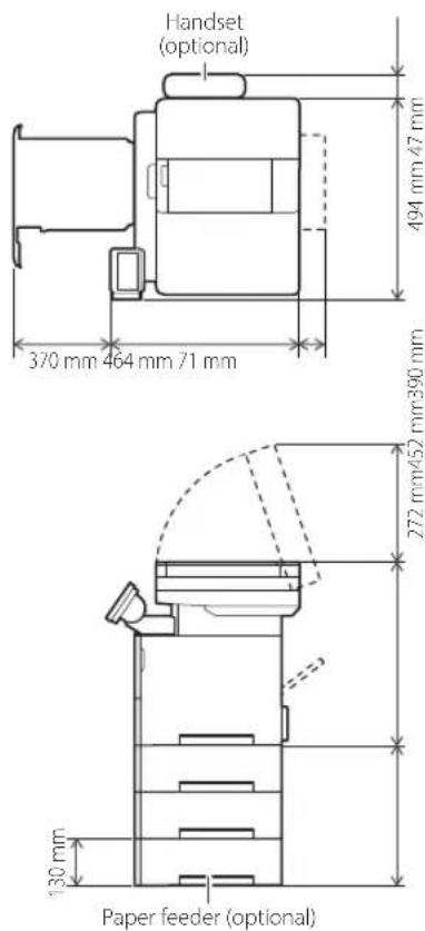 CANON iSENSYS MF543x - Installation requirements - 1