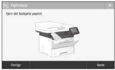 CANON iSENSYS MF543x - Det har oppstått papirblokkering - 1