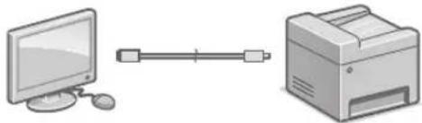 CANON iSENSYS MF543x - USB-kábelen keresztüli csatlakozás - 1