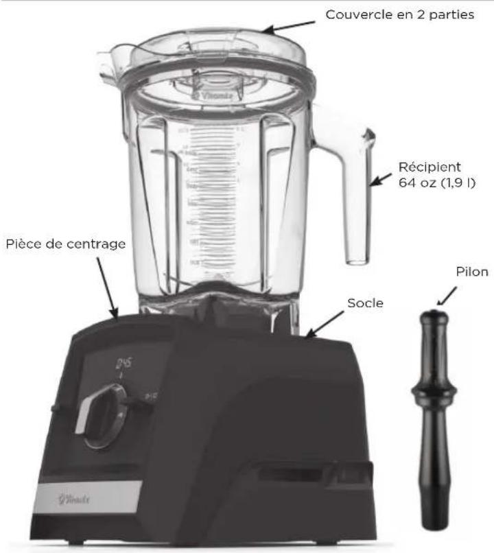Vitamix Ascent A2300 - PIECES ET CARACTERISTIQUES - 1