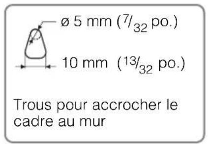 SONY DPFW700 - Pour suspendre le cadre photo à un mur (DPF-W700 uniquement) - 2