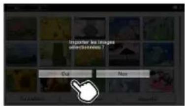 SONY DPFW700 - Enregistrement d'images dans votre cadre photo (Importer) - 7