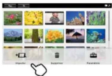 SONY DPFW700 - Enregistrement d'images dans votre cadre photo (Importer) - 4