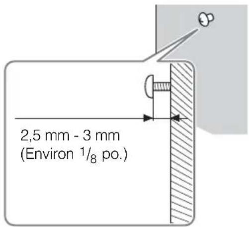SONY DPFW700 - Pour suspendre le cadre photo à un mur (DPF-W700 uniquement) - 3