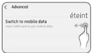 SAMSUNG AX90R7080WD - Désactivation du «Switch to mobile data» dans «Settings > Wi-Fi» sur votre smartphone - 1