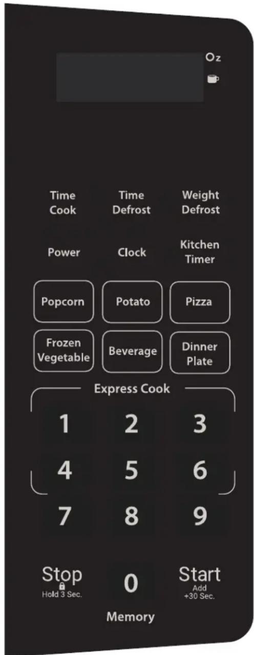 DANBY DBMW0720BWW - CONTROL PANEL - 1