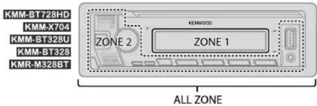 KENWOOD KMRM328BT - Ajustes de visualización - 1