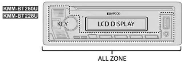 KENWOOD KMRM328BT - Ajustes de visualización - 2