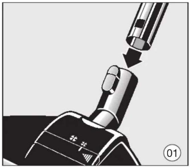 MIELE Compact C1 Turbo PowerLine - 風力調節スライドの開け方 - 3