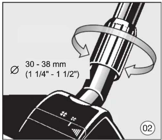 MIELE Compact C1 Turbo PowerLine - 風力調節スライドの開け方 - 4