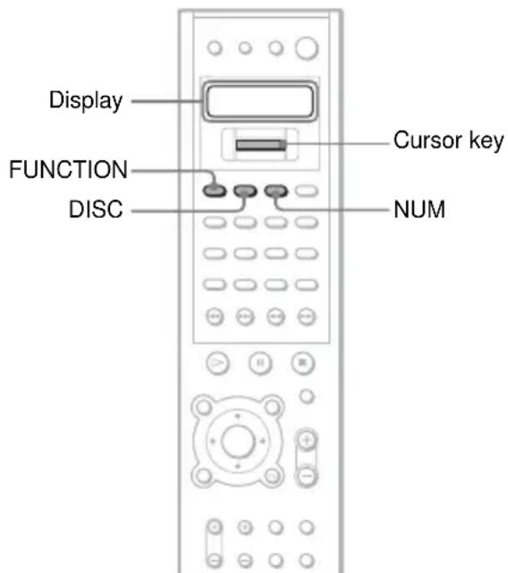 SONY AVDC700ES - About the remote's display - 1