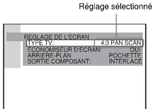 SONY AVDC700ES - Sélectionnez un paramètre à l'aide de ↑/↓, puis appuyez sur ENTER. - 1