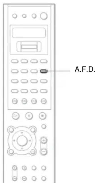 SONY AVDC700ES - Selecting a sound field (A.F.D.button) - 1