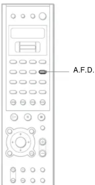 SONY AVDC700ES - Sélection d'un champ acoustique (touche A.F.D.) - 1