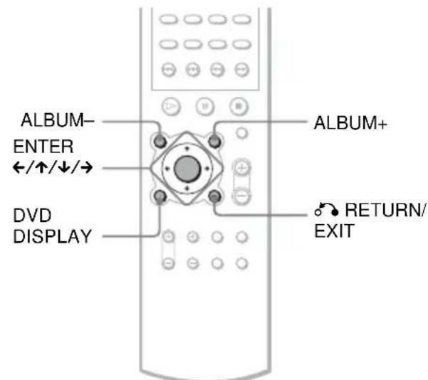 SONY AVDC700ES - Selecting an album and file - 1