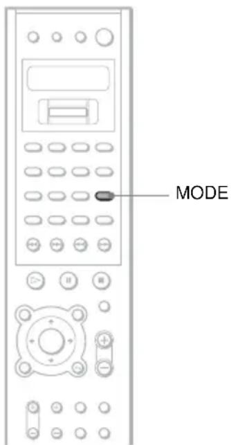 SONY AVDC700ES - Selection d'un champ acoustique (touche MODE) - 1