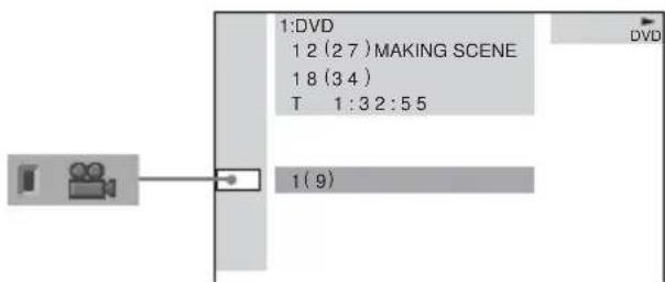 SONY AVDC700ES - Press / to select (ANGLE). - 1