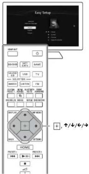 Easy Setup HOTY OUT BIS/DUB LATY EATY GAMT S4-CD/SP USB TV SELECTOR METHI LETION FM CUSTOMER WRITE RICHEN HOME HAPPEND ON/OFF/ON WRITE RICHEN HOTY HOTY HOTY HOTY HOTY HOTY HOTY HOTY HOTY HOTY HOTY HOTY HOTY HOTY HOTY HOTY HOTY HOTY HOTY HOTY HOTY HOTY HOTY HOTY HOTY HOT Y/↓/←/→