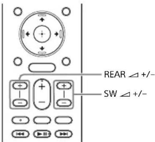 SONY HTZ9F - como ajustar el volumen del subwoofer y los altavoces traseros - 1