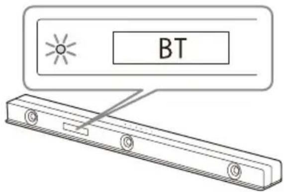 SONY HTZ9F - Press and hold BLUETOOTH on the main unit for 2 seconds. - 1