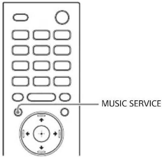SONY HTZ9F - Utilisation de la touche MUSIC SERVICE - 1