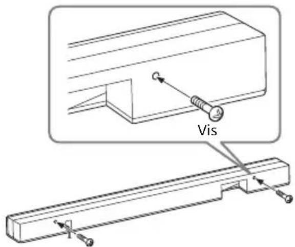 SONY HTZ9F - Fixation de la barre de hautparleurs sur un mur - 5