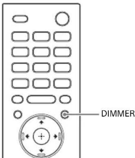 SONY HTZ9F - Modification de la luminosité de l'affichage du panneau avant et du tímoin BLUETOOTH (DIMMER) - 1
