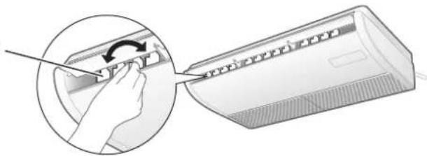 PANASONIC S125PF1E5A - ■ Regolazione della direzione orizzontale del fl usso d'aria - 1