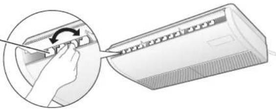 PANASONIC S125PF1E5A - ■Einstellen der horizontalen Luftstromrichtung - 1