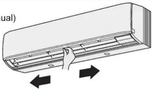 PANASONIC S106MK1E5A - ■ Ajuste da direcção do fl uxo de ar horizontal(Manual) - 1
