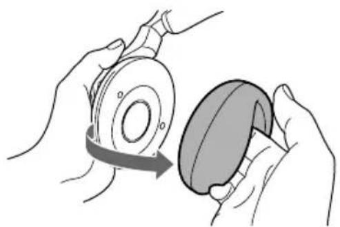 SONY MDRIF540RK - Sustitución de las almohadillas de los auriculares - 1