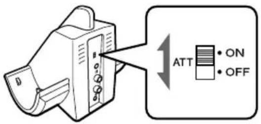 SONY MDRIF540RK - Utilisation du commutateur ATT (Atténuateur) - 1