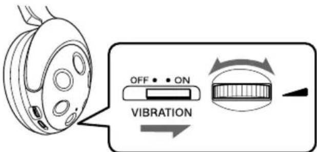 SONY MDRIF540RK - Using the vibration function - 1