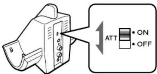 SONY MDRIF540RK - Using the ATT (Attenuator) switch - 1