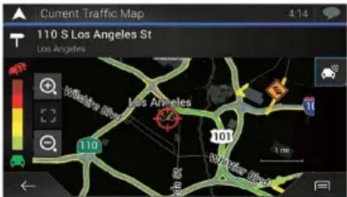 PIONEER AVICW8500NEX - Vérifier les incidents de circulation sur la carte - 1