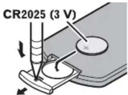 PIONEER AVICW8500NEX - Comment remplacer la pile - 1
