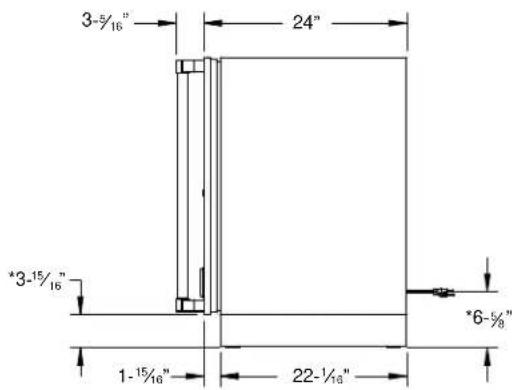 Hestan GRSR24 - TYPICAL APPLIANCE DIMENSIONS - 2